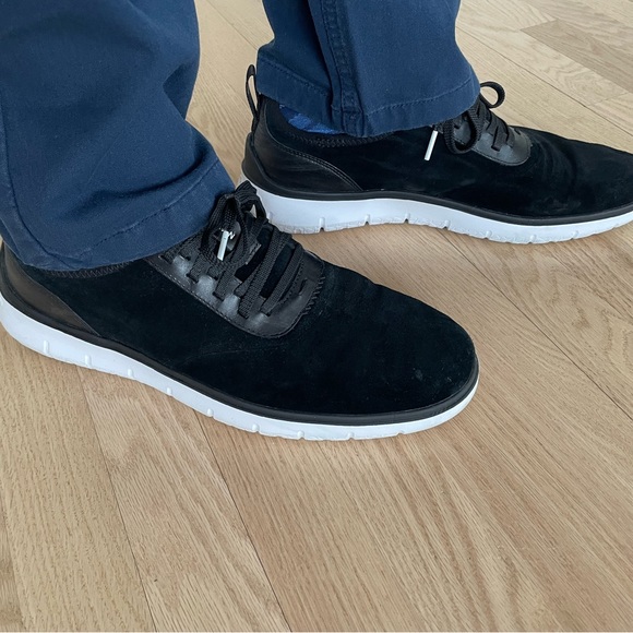 Cole Haan Zero-grand Black Suede Shoes - Picture 1 of 5